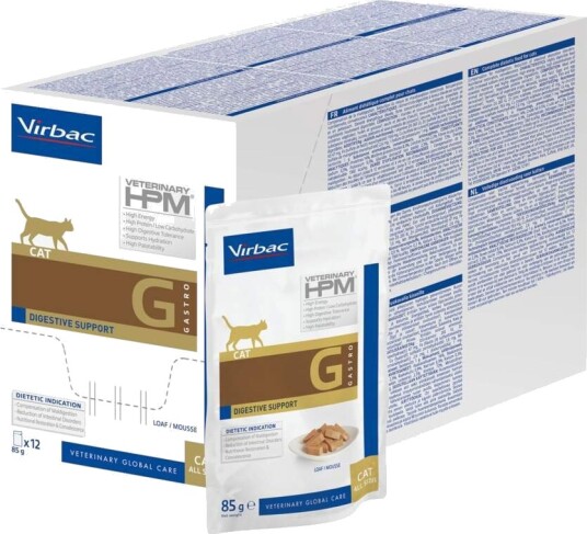 Virbac HPM Cat G1 Gastro Digestive Support 12x85g Virbac HPM Cat G1 Gastro Digestive Support 12x85g