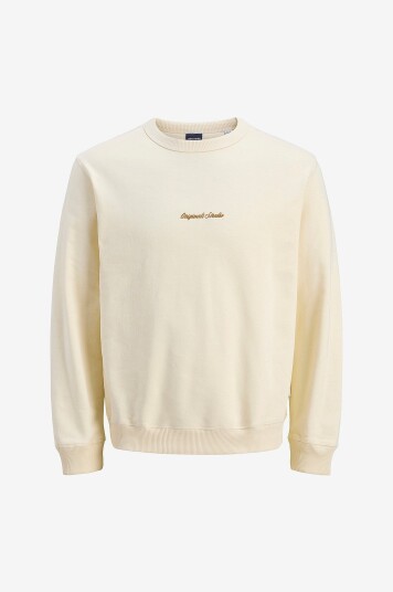 Jack & Jones Collegegenser jorNorrebro Emb Sweat Crew Hvit Jack & Jones Collegegenser jorNorrebro Emb Sweat Crew Hvit