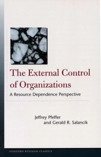 The External Control Of Organizations Av Jeffrey Pfeffer, Gerald R. Salancik