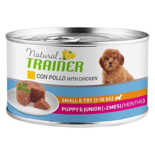 Trainer Natural Dog Natural Trainer Maintenance Small & Toy Puppy Våtfôr Til Små- Og Lekevalper 6 X 150 G (Kylling) Trainer Natural Dog Natural Trainer Maintenance Small & Toy Puppy Våtfôr Til Små- Og Lekevalper 6 X 150 G (Kylling)