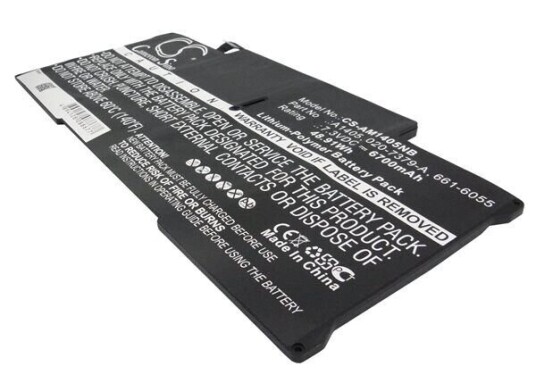Apple MacBook Air 13.3-inch MC504LL/A batteri (6700 mAh 7.4 V) Apple MacBook Air 13.3-inch MC504LL/A batteri (6700 mAh 7.4 V)