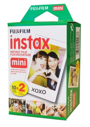 Fujifilm Instax Mini Hurtigvirkende fargefilm instax mini ISO 800 10 eksponeringer 2 kassetter Fujifilm Instax Mini Hurtigvirkende fargefilm instax mini ISO 800 10 eksponeringer 2 kassetter