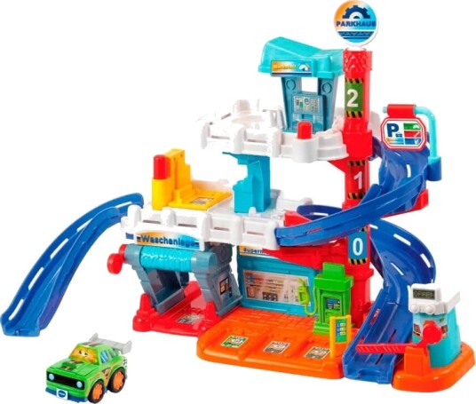 VTech Tut Tut Parkeringshus inkl. Baby Speedster Lekebil 12+ mÃ¥neder