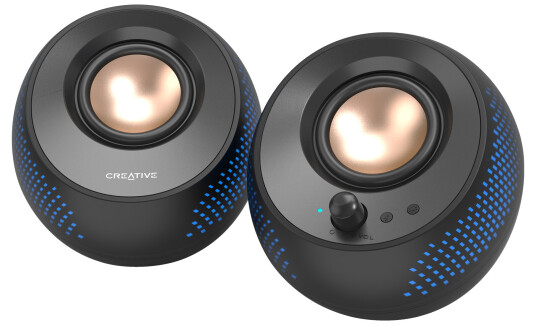 Creative Pebble X 2.0 Trådløse RGB Høyttalere Svart