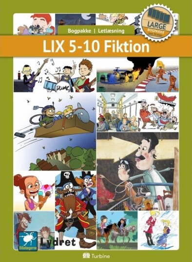 Lix 5–10 Skjønnlitteratur Large 30 Bøker | Bokboks Lettlest Skjønnlitteratur | Språk: Dansk