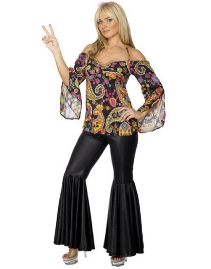 Hippie Babe Kostyme Strl XXL Hippie Babe Kostyme Strl XXL
