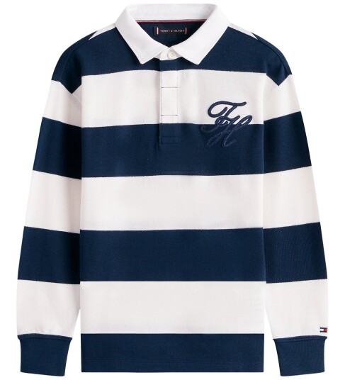 Tommy Hilfiger Poloskjorte Navy/Hvit Stripet Tommy Hilfiger 14 år 164 Genser Blå Tommy Hilfiger Poloskjorte Navy/Hvit Stripet Tommy Hilfiger 14 år 164 Genser Blå