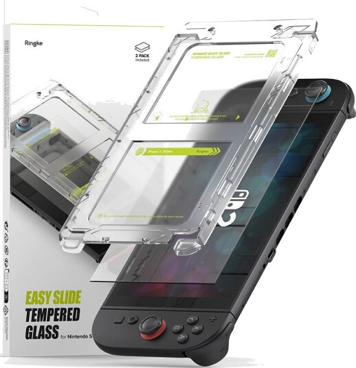 Ringke Easy Slide Herdet Glass Nintendo Switch 2 2-pakning