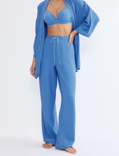 Triumph Amourette Jacquard Trousers   Blue   36