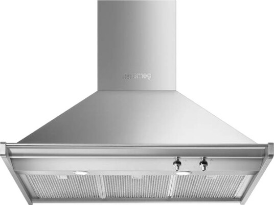 Smeg Classic KD90HXE Vegghengt Kjøkkenvifte 90 cm Rustfritt Stål med Belysning