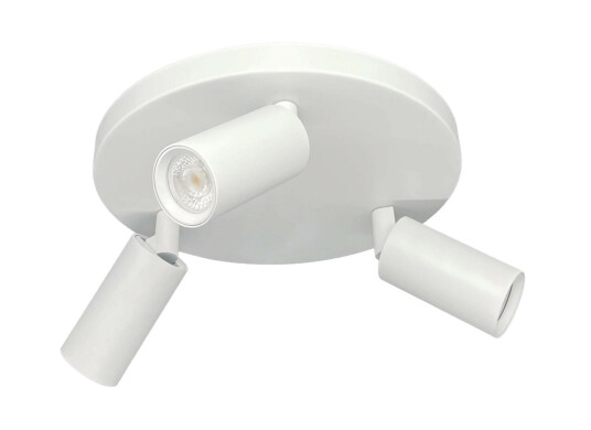 Oz mini rund taklampe 3 lys GU10 mini Hvit Oz mini rund taklampe 3 lys GU10 mini Hvit