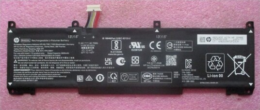 Hp Rh03042xl-Pl Batteri Til Bærbar Pc Litiumion 3-Cellers 3.95 Ah 42 Wh M75599-005