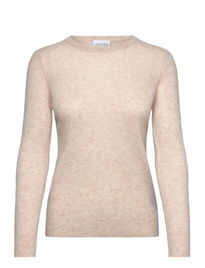 Davida Cashmere Basic Sweater Loose Sweater - Cream - M Davida Cashmere Basic Sweater Loose Sweater - Cream - M