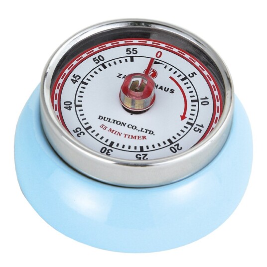 Zassenhaus Retro Collection timer med magnet lyseblå Zassenhaus Retro Collection timer med magnet lyseblå