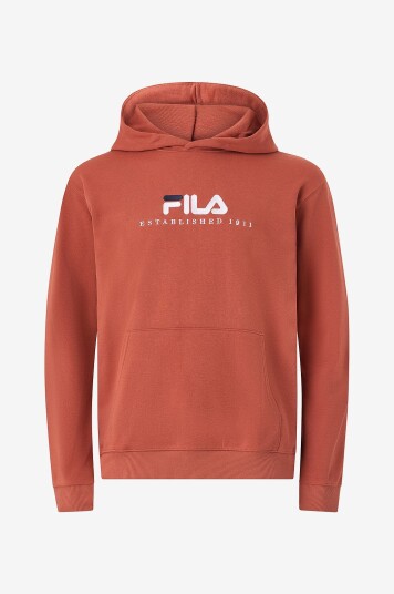 FILA Hettegenser Valsera Regular Logo Hoodie Rød FILA Hettegenser Valsera Regular Logo Hoodie Rød