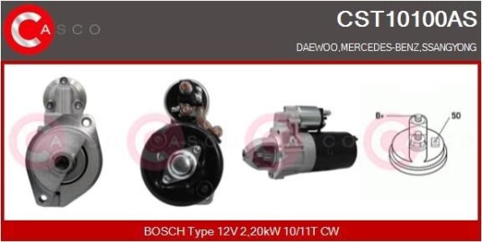 Starter CASCO CST10100AS Starter CASCO CST10100AS