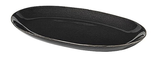 Broste Copenhagen Nordic Coal ovalt fat 17 x 30 cm