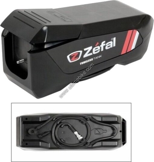 Zefal Tubeless Tank Pumpe Tank Oransje Base, Svart
