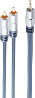 S/Conn Maximum Connectivity Sp30832 5 3.5Mm Hankjønn 2 X Rca Hankjønn 5 M Blå Kromfarget
