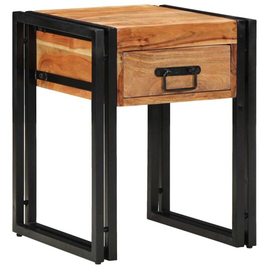 Sidebord 40x40x50 cm Massivt Akasietre
