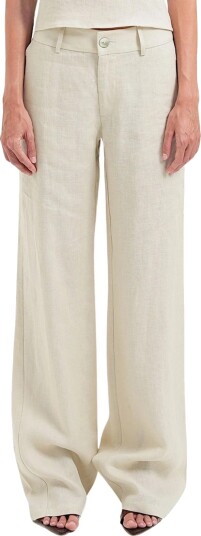 OW Collection Luma Pants Beige S OW Collection Luma Pants Beige S