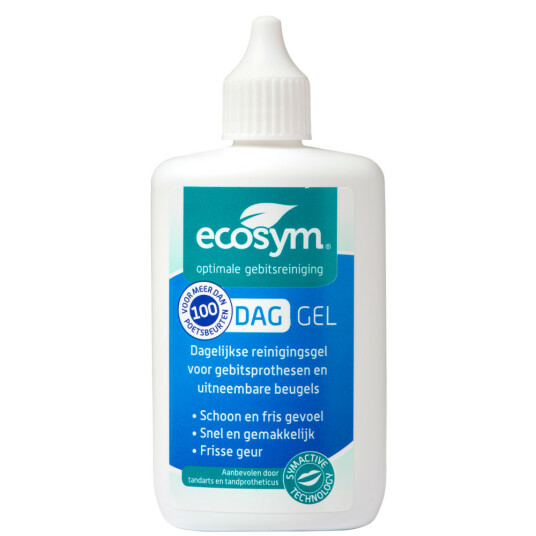 Rensegel til Proteser & Bøjler ECOSYM Daily Gel 100ml