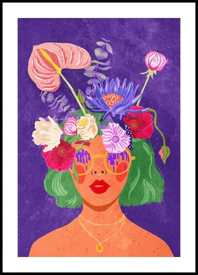 Flower head Plakat / 30x40cm