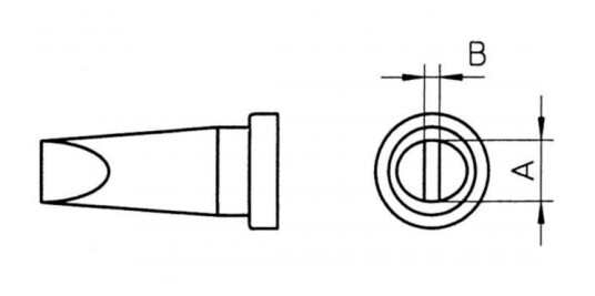 Weller Skrujernloddespiss 1,6x0,7 mm Weller Skrujernloddespiss 1,6x0,7 mm
