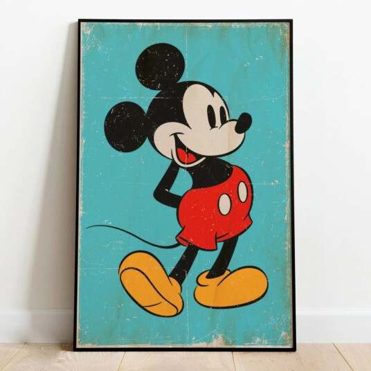 Mikke Mus Plakat - 91,5 x 61 cm