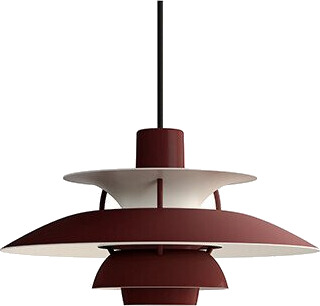 Louis Poulsen PH 5 Mini pendel - Monokrom burgunder