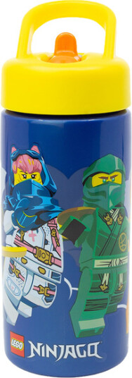 LEGO® Ninjago Vannflaske 420 ml Blå/Gul LEGO® Ninjago Vannflaske 420 ml Blå/Gul