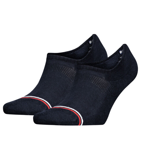 Tommy Hilfiger Sokker 2 pack Footie Svart 39/42 Sokker 39 42