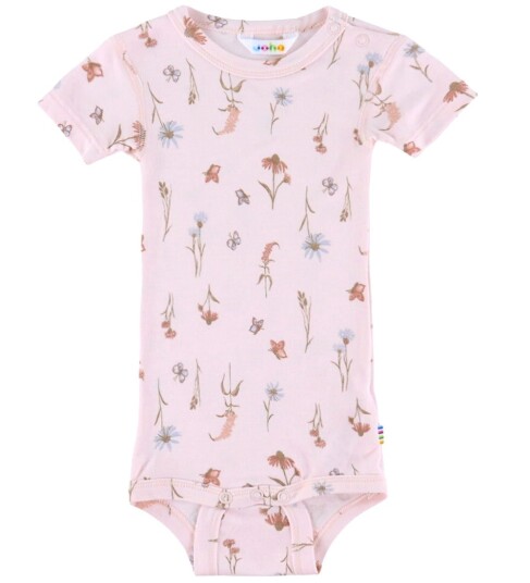 Joha Body k/e Bambus Lyserød m. Blomster Joha 50 Kortermet body Rosa Joha Body k/e Bambus Lyserød m. Blomster Joha 50 Kortermet body Rosa