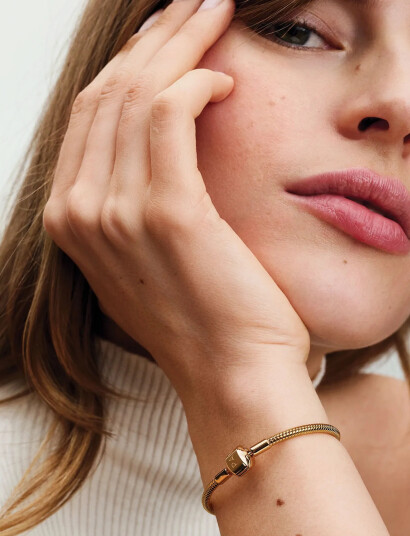 Pandora Snake Chain 14K Gold-Plated Bracelet - Gold - 20 CM Pandora Snake Chain 14K Gold-Plated Bracelet - Gold - 20 CM