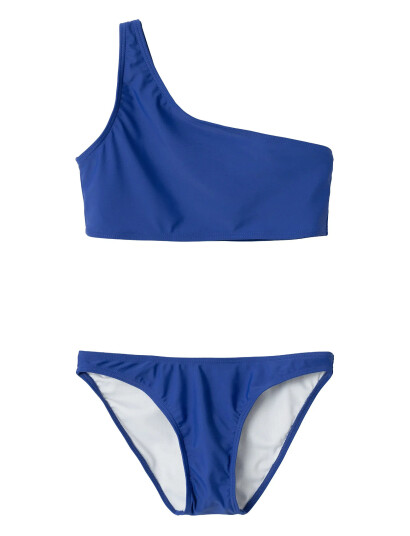 LMTD Nlfzilse One Shoulder Bikini Blue 170-176