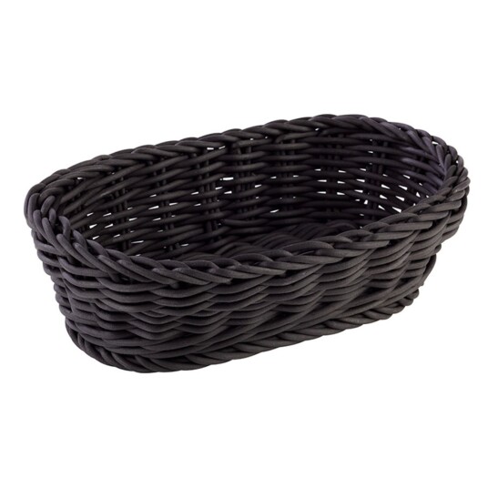 APS Kurv Profi Line oval; 19x12x6 cm (LxBxH); Svart; Oval