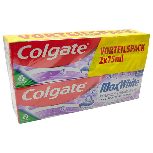 Colgate Tannkrem 2 pk. Max White Sparkle Diamonds