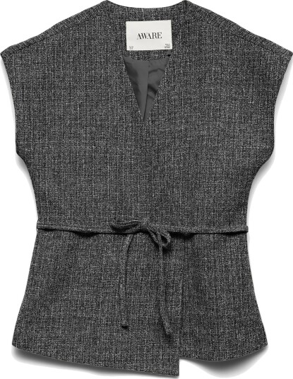 Vero Moda Awchanel V Neck Waistcoat Black 36