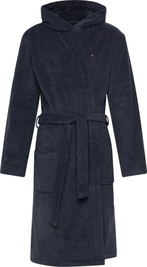 Tommy Hilfiger Hooded Bathrobe NAVY BLAZER XXL Tommy Hilfiger Hooded Bathrobe NAVY BLAZER XXL