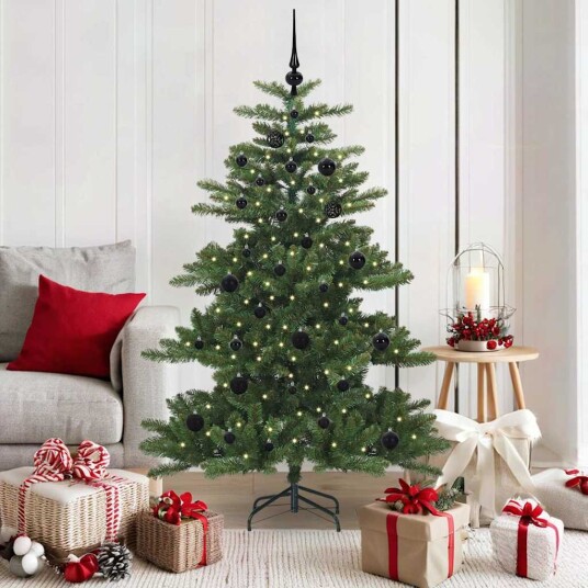  Kunstig sammensatt juletre med 150 LED med stativ 150 cm PVC