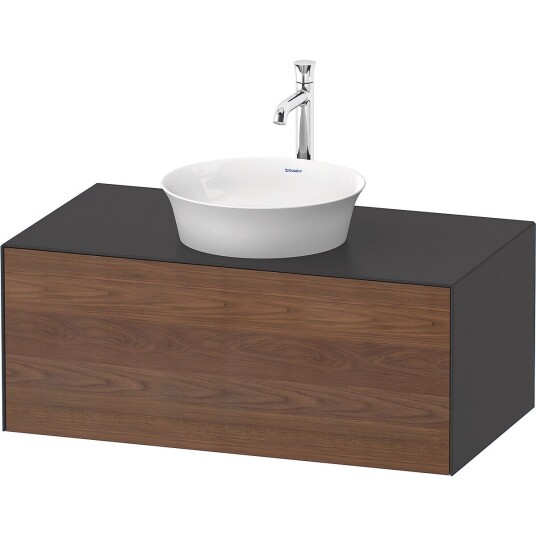 Duravit White Tulip Servantskap 1 skuff 100x55x40,8 cm Valnøtt/Grafitt Matt
