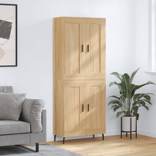 Highboard sonoma eik 69,5x34x180 cm konstruert tre Highboard sonoma eik 69,5x34x180 cm konstruert tre