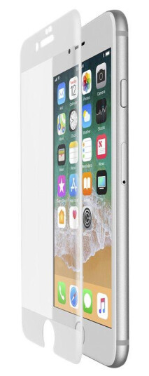 Belkin Screenforce Temperedcurve - Skjermbeskyttelse For Mobiltelefon - Glass - 5.5" - Rammefarge Hvit - For Apple Iphone 7 Plus, 8 Plus