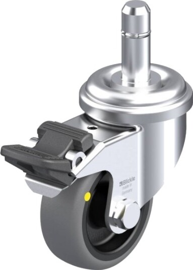 Blickle 748363 Lra-Tpa 50G-Fi-Els-Es Styrehjul Med Brems, Hjuldiameter 50 Mm, Bæreevne (Maks.) 30 Kg 1 Stk