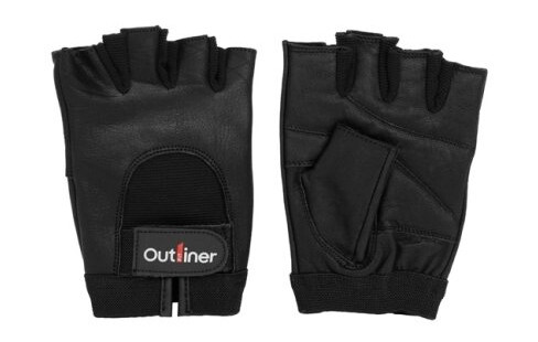Treningshansker I Skinn Outliner Sg 1171 Svart M Treningshansker I Skinn Outliner Sg 1171 Svart M
