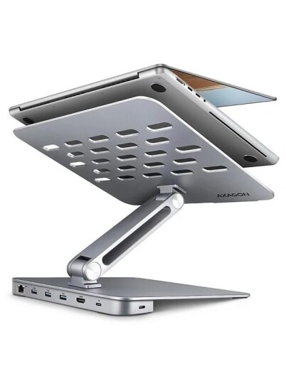 AXAGON Stand 7 in 1 USB C Hub Silver HMC STND AXAGON Stand 7 in 1 USB C Hub Silver HMC STND