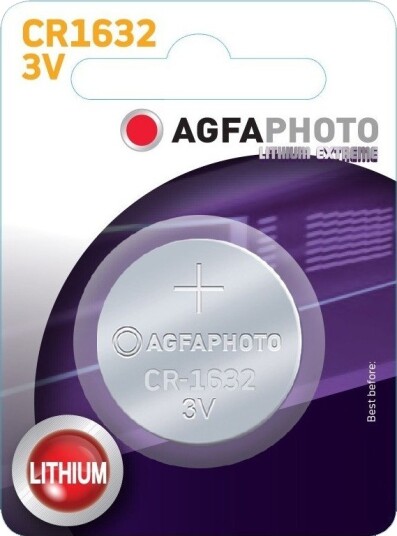 1 stk AgfaPhoto Lithium knappebatteri - CR1632, 3V