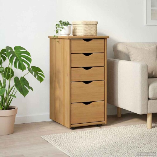 vidaXL Kabinett Honning brun 34 x 39 x 61,5 cm Massiv furu vidaXL Kabinett Honning brun 34 x 39 x 61,5 cm Massiv furu