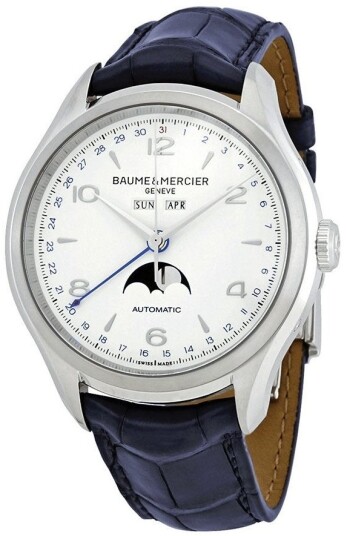 Baume & Mercier Herreklokke M0A10450 Clifton Hvit/Lær Ø43 mm
