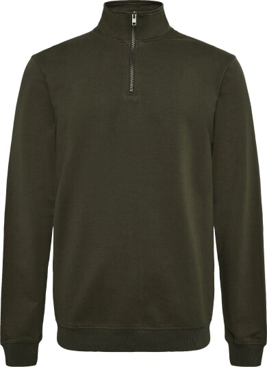 Bread & Boxers Half Zip (Gots) DEEP FOREST S x 35